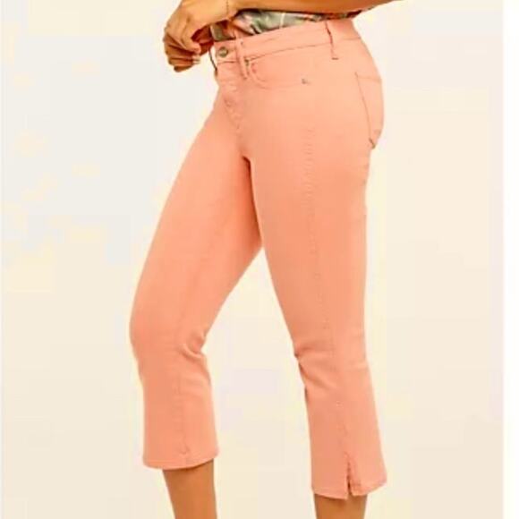 NYDJ Chloe Skinny Capri Side Slit Jeans Size 10 - Picture 1 of 5